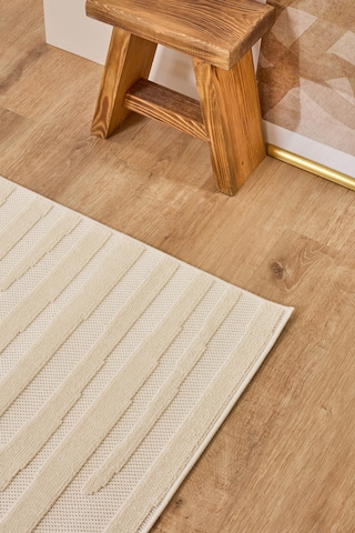 Kaşmir Halı Iskandinav Frode White 100X300 CM Salon Mutfak Halısı Yolluk Salon Mutfak Halısı Yolluk Kilim