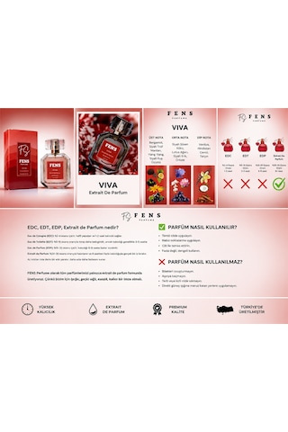 Fs Fens Vıva Kadın Parfüm Extrait De Parfum 50 Ml Aromatik