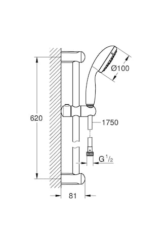 Grohe Tempesta 100 Sürgülü Duş Seti 3 Fonksiyonlu 27644001 Diğer