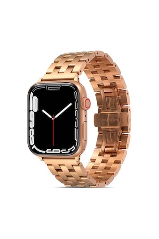 Apple Watch Uyumlu 38mm Krd-20 Metal Kordon - Rose Gold