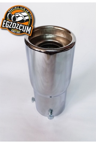 60 Mm. Islık Sesli Egzoz Eksoz Ucu Sök Tak Çift Vidalı