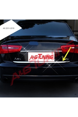 Audi A6 Krom Bagaj Alt Çıta Formlu 2011-2017 Arası Paslanmaz Çelik