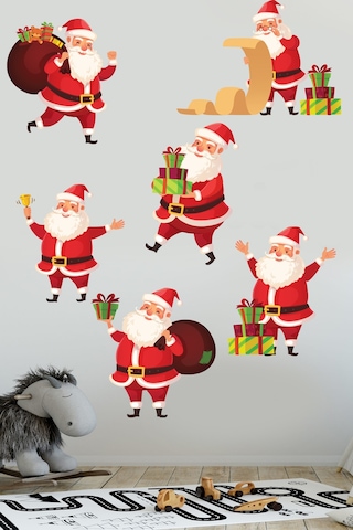 Crevidi Sevimli Noel Bababalar Cocuk Oda Sıstickeri