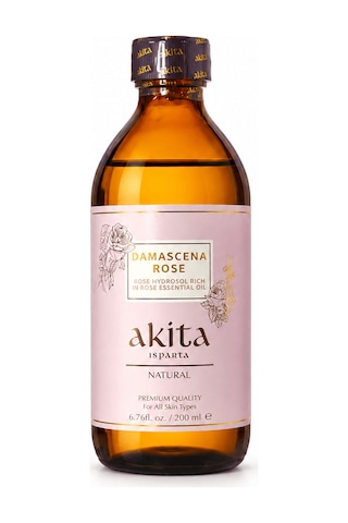 Akita Doğal Aloe Vera Cam Şişe Gül Suyu 100 ML