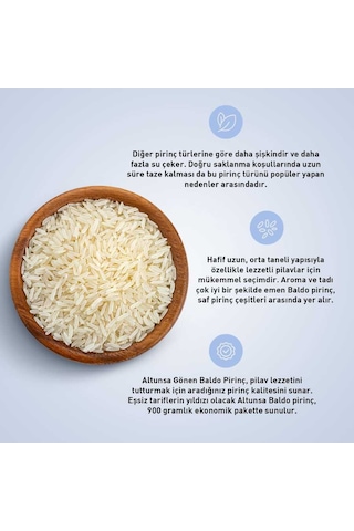 Altunsa Gönen Baldo Pirinç 900 G x 2 Adet
