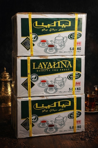 Layalina Tea Premium Saf Seylan Siyah Çay 5 Kg