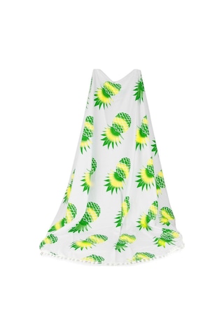 Suntek Plaj Yuvarlak Goblen Bohem Hippi Ananas Roundie Yoga