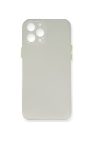Cosmotex Newface Apple iPhone Uyumlu 12 Pro Max Kılıf Pp Ultra İnce Kapak - Beyaz