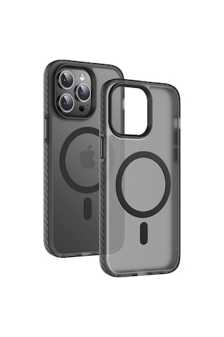 Apple Uyumlu iPhone 14 Pro Max Mat Arka Yüzey Wireless Şarj Özellikli Zore Locik Kapak