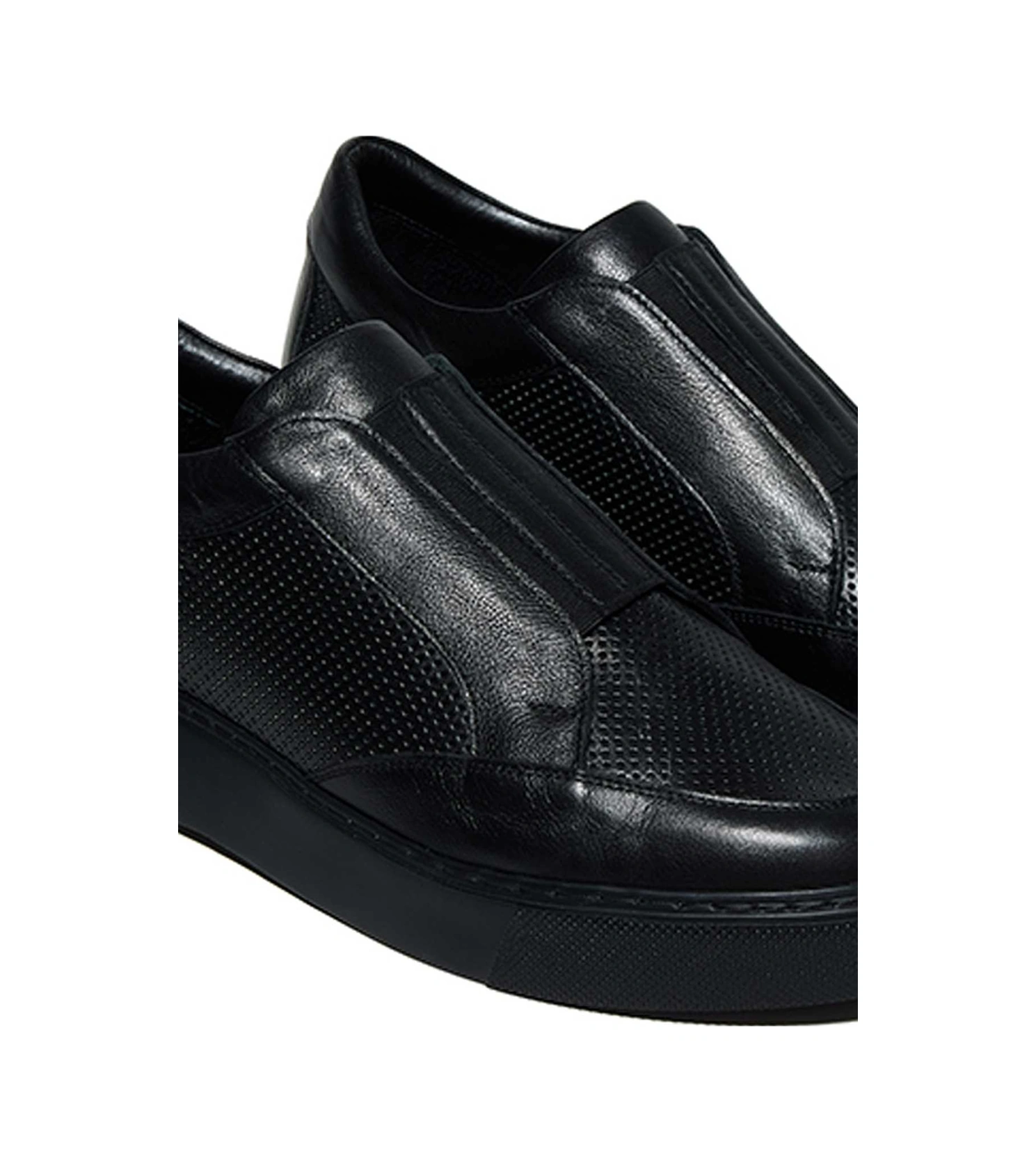 Bestello Bağcıksız Lastikli Eva Taban Sneaker 331-1220 Erkek Ayakkabı Siyah