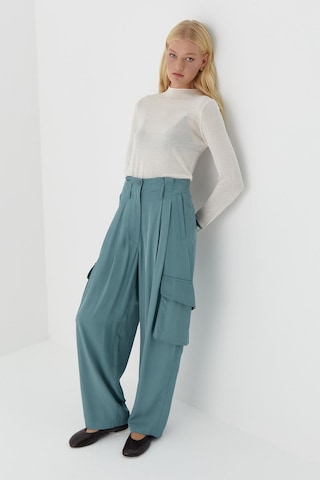 Dökümlü Kargo Pantolon Mint Mint