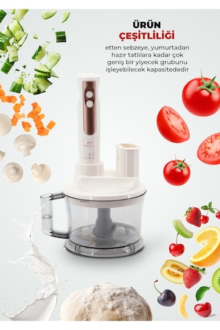 Pirantech YH-1420 1700 W Mutfak Robotu Blender Seti