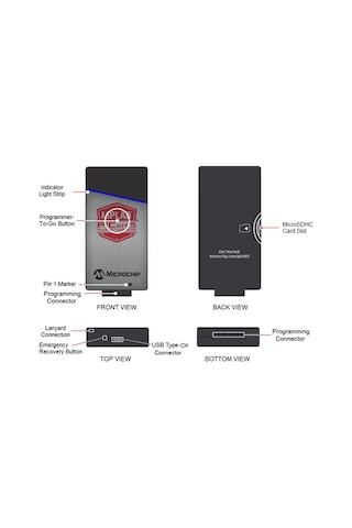 Microchip Pıckit 5 Pıc Dspıc Avr Sam Arm Pıckıt 5 Mplab Programlayıcı Hata Ayıklayıcı Icsp Ptg Blue