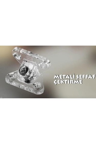 Açılı T Bağlantı Çektirme Şeffaf Köşe Birleştirme Kelebek 10 Adet N11.24064