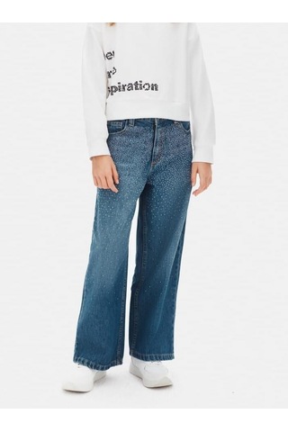 Nk Kids Kız Kot Pantolon 25knk59705 Mavi
