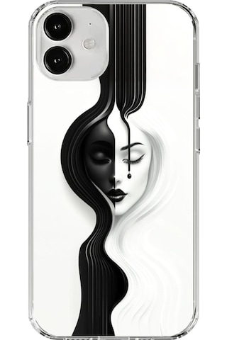 Apple Uyumlu iPhone 12 Şeffaf Kılıf Estetik Yüz 3 Tasarımlı Apple Uyumlu iPhone 12 Şeffaf Kılıf Estetik Yüz 3 Tasarımlı