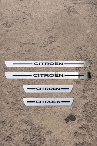 Citroen Krom Plastik 4 Parça Kapı Parlak Eşik Seti