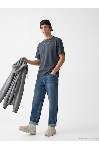Lcw Jeans İndigo Super Baggy Fit Erkek Jean Pantolon
