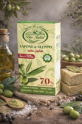 Promar Doğal Ve El Yapımı Defne Garlı Halep Sabunu 3 x 125 G