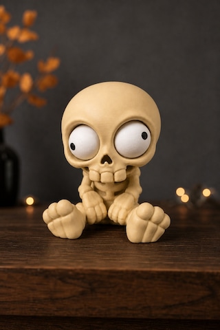 Yasuah Hareketli Gözlü İskelet Figürü Halloween Dekorasyonu
