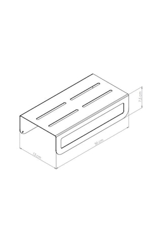 Metal Banyo Rafı - Raflı Havluluk - Havlu Tutacağı - Mutfak Tuvalet Havluluğu - Modern Duş Askısı Siyah