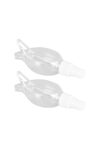 Hangfox 50ml Pet Plastik Sprey Şişe, Seyahat Anahtarlık Eşliği, 2 Adet/set, Transparent, Sıvı Sabun/el Dezenfektanı İçin, Kaçırmaz, Yeniden Kullanılabilir Anahtarlık Rengi Rastgele Diğer