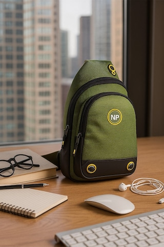 Newish Polo Body Bag Çapraz Göğüs Ve Sırt Çantası-yeşi Qatro 2260 Yeşil