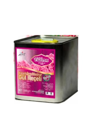 Yıldırım Şekerleme Gül Reçeli Teneke Kutu 1800 G