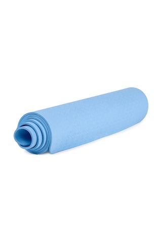 Yumuşak Ve Kaymaz Yüzeyli Yoga & Pilates Matı - 6mm Kalınlık, Hafif Ve Taşınabilir Spor Matı Mavi