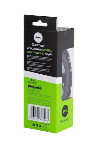 Slazenger Yetişkin Yüzücü Gözlüğü Gl6 Smkeblckblckyellow Siyah