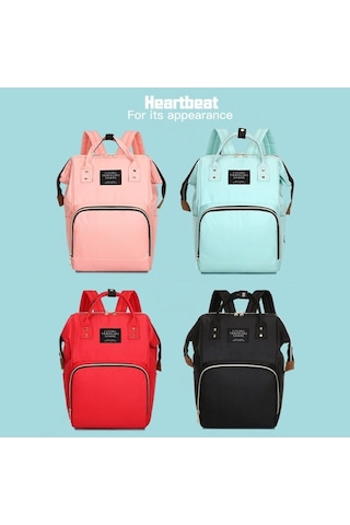 Novahub Moveevo Anne-baba İçin Çok Fonksiyonlu Su Geçirmez Seyahat Sırt Çantası Kırmızı