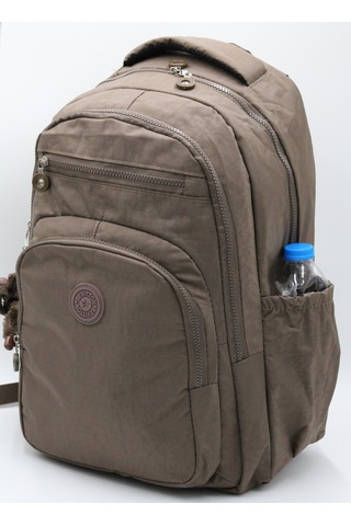 Günlük Krinkıl Kumaş Unisex Okul Sırt Çantası1800 Vizon
