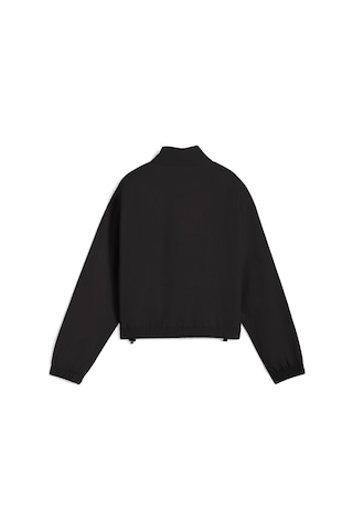 Puma Her Woven Half-zip Crew Kadın Yetişkin Sweatshirt Siyah