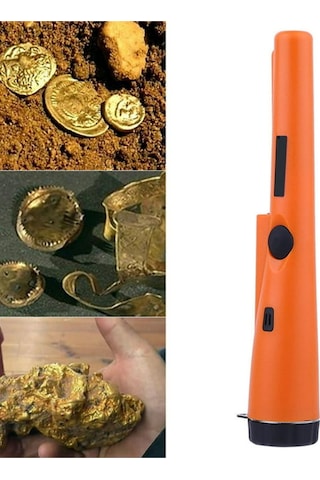 Anunnaki Pointer Altın Metal Dedektörü Titreşimli Pinpointer Pil + Taşıma Çantası Hediye