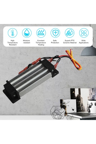 Neevoyu 220v 500w Isı Yalıtımlı Ptc Seramik Hava Isıtıcı, Otomatik Sıcaklık Kontrolü Ve Aşırı Sicaklık Koruması İle, Nemlendirici/ Hava Temizleyici İçin Uygun Gümüş