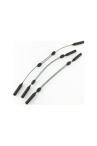 Ayarlanabilir Çelik Silikon Gözlük Askısı Siyah