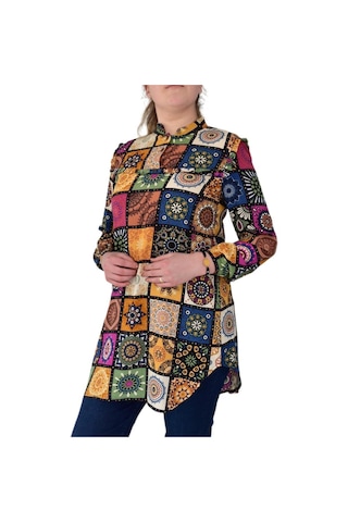 Kadın Etnik Desen Tunik Bgl-St02016
