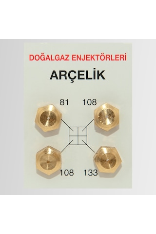 100 Takım Doğalgaz Dönüşüm Ocak Memesi Arçelik