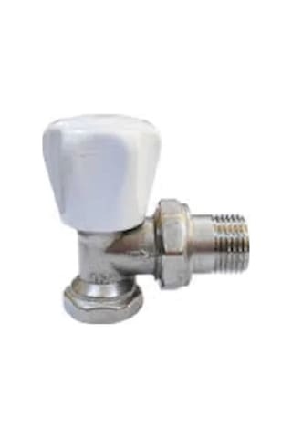 Köşe Radyatör Vanası 1/2 Marka Konsan Yada Kalde Beyaz