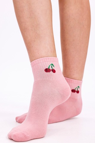 Desing Socks Premium Pamuklu Yumuşak Ve Kokulu 6'lı Meyve Desenli Bilek Kadın Çorap Seti - Nefes Alan Yapı Çok Renkli