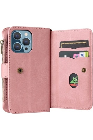 Bloomnest 13 Pro Cbtx İphone Uyumlu Skin, Pu + Tpu Hissedi, 15 Kartlı Kapı, Uyumlu, Koruyucu Diğer