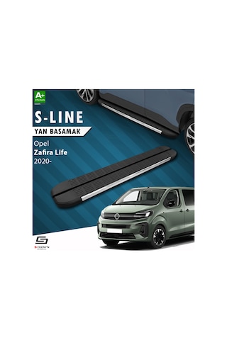 S-dizayn Opel Zafira Life Kısa Şase S-line Krom Yan Basamak 213 Cm 2020 Üzeri A+ Kalite