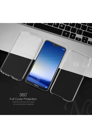 Teknomoda Xiaomi Redmi Note 8 360 Derece Kilif Silikon Seffaf Ön Arka 398201981