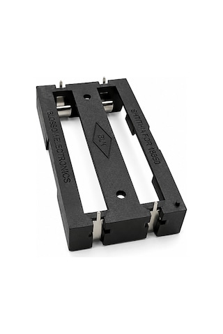 Robodünya 2'li 18650 Pcb Montaj Tip Lityum Li-ion Pil Yuvası - 4 Pin