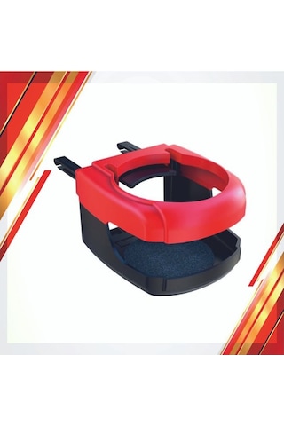 Oto Araç Içi Bardak Tutucu Çok Fonksiyonlu Içecek Tutacağı Bardaklık - Kırmızı