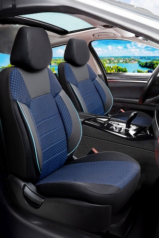 Smrautoaccessory Pam Serisi Oto Koltuk Kılıfı Mavi