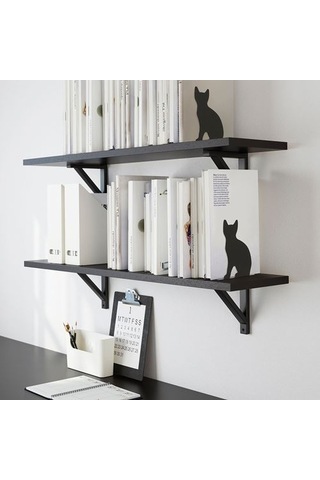 Ikea Portvakt Kitap Desteği, Siyah, 12x14.5 Cm, Kedi