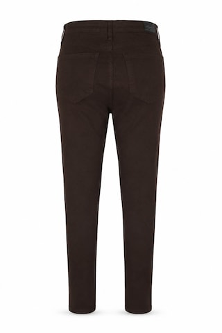 Double Skinny Kahverengi Kadın Jean Pantolon 1010b