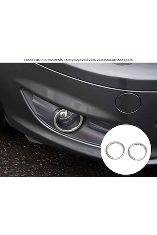 Ford Tourneo Courier Krom Sis Farı Çerçevesi 2 Parça 2014-2018 Arası Uyumlu