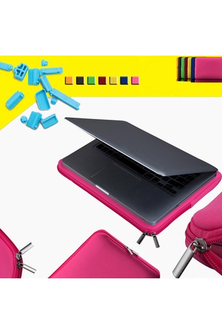 Yifomall 14 İnç Laptop Ve Ultrabook İçin Hızlı Çıplak Çanta - Mavi Renk, 34x26.5x1.5 Cm Dahili Boyut, 90g Hafif Tasarım Renkli